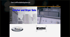 Desktop Screenshot of garrysaffordableappliances.com